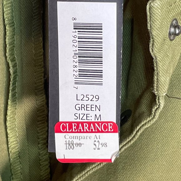 Lea & Viola pearl detail Army inspired utility jacket green M - Picture 9 of 16